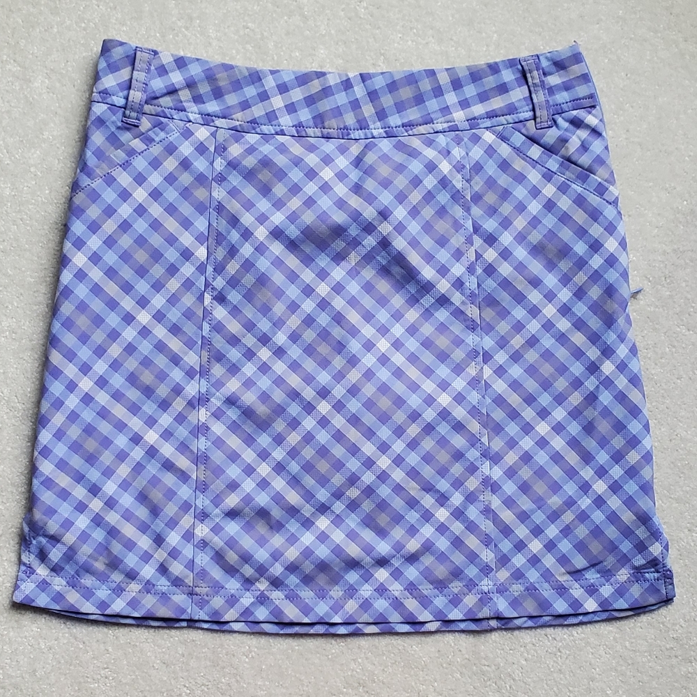 AUR lavender check golf/tennis skirt size 2